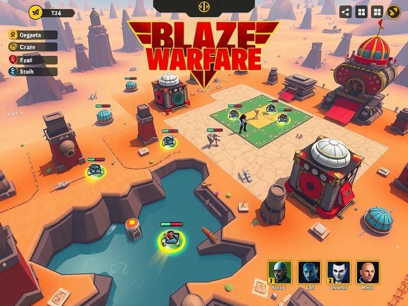 Blaze Warfare gameplay screenshot showing intense battle royale action